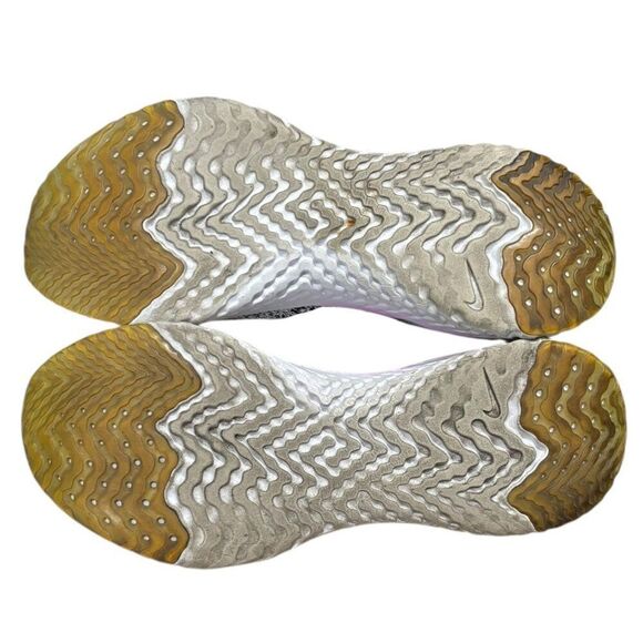 Nike Epic React Flyknit 2 GS Oreo Black Sneakers Kids 7 7Y AQ3244 Running Shoes - Picture 6 of 7